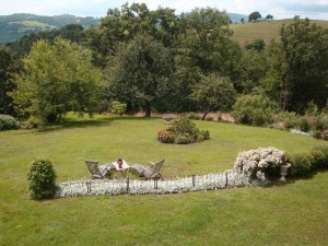 le parc vu de la terrasse